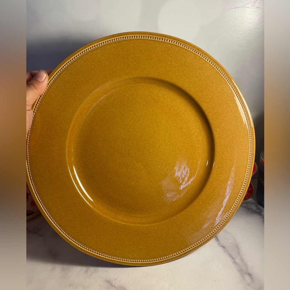 Williams Sonoma beaded buffet plate platter